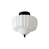 Marlo Contemporary Metal and Glass Flush Mount Ceiling Light for Modern Interiors