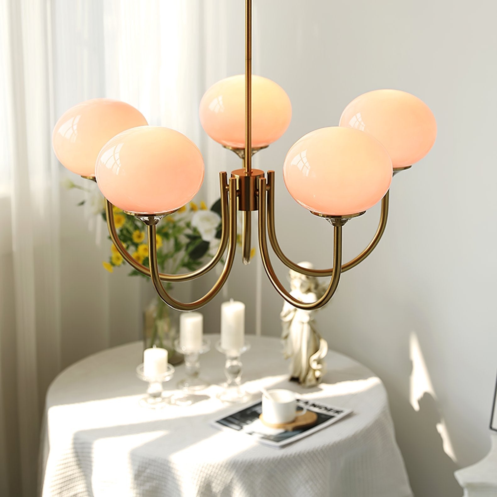 modern-marshmallow-pink-glass-pendant-light-gold-finish-ceiling-chandelier-lighting