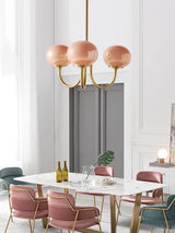 modern-marshmallow-pink-glass-pendant-light-gold-finish-ceiling-chandelier-lighting