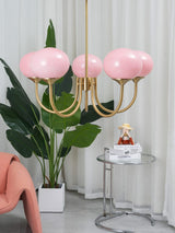 modern-marshmallow-pink-glass-pendant-light-gold-finish-ceiling-chandelier-lighting