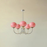 modern-marshmallow-pink-glass-pendant-light-gold-finish-ceiling-chandelier-lighting