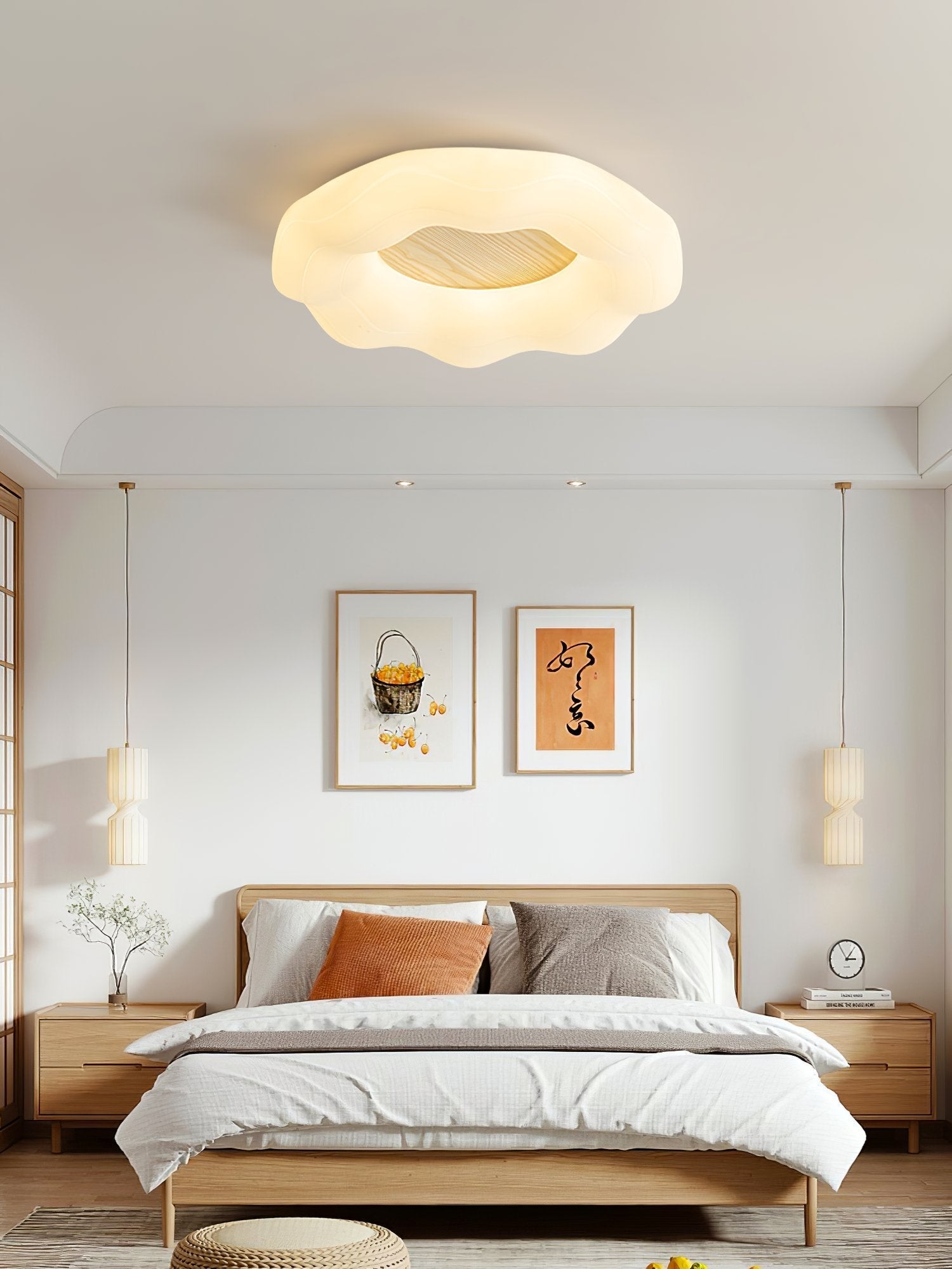contemporary-marshmallow-style-wooden-led-ceiling-light-fixture-for-modern-living-rooms
