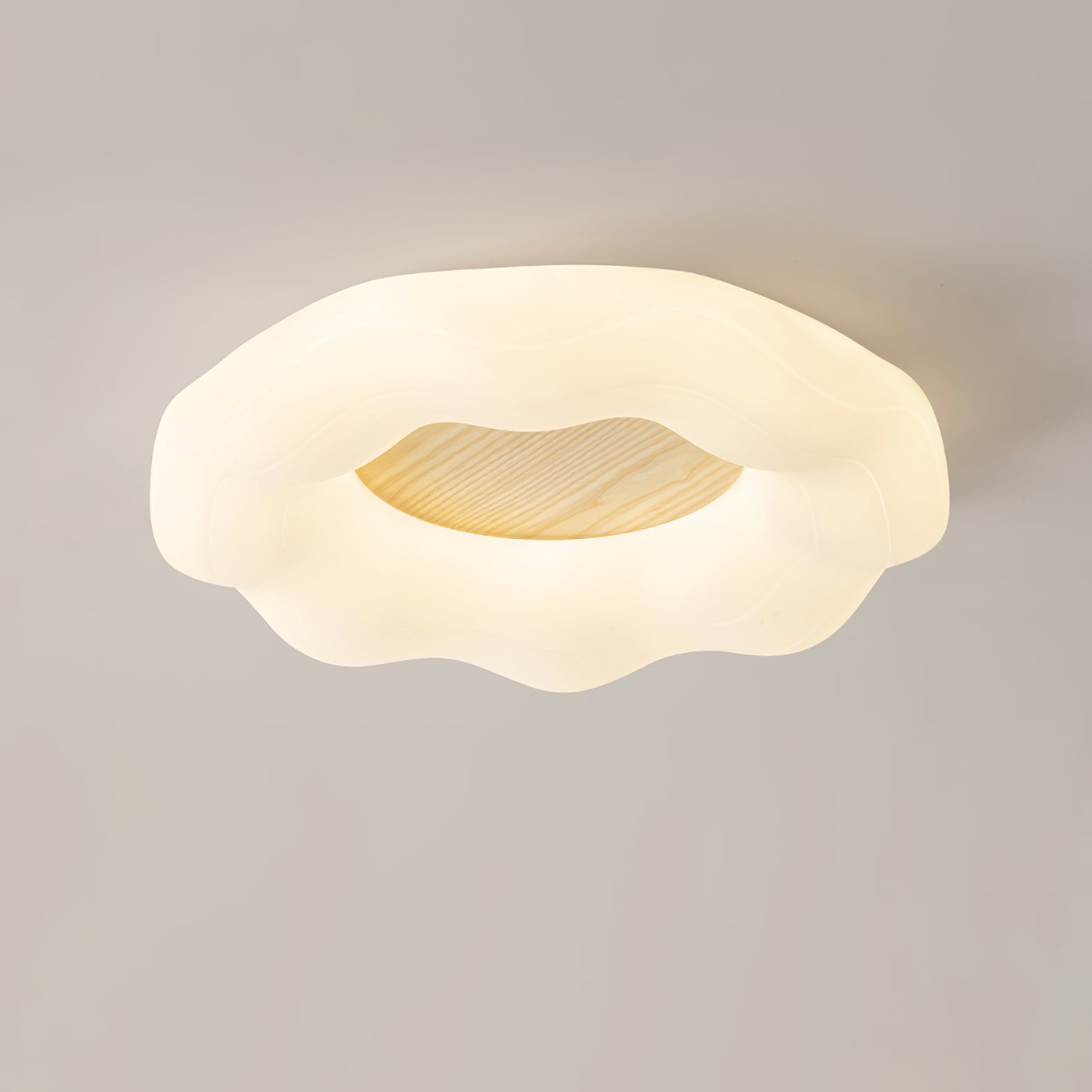 contemporary-marshmallow-style-wooden-led-ceiling-light-fixture-for-modern-living-rooms