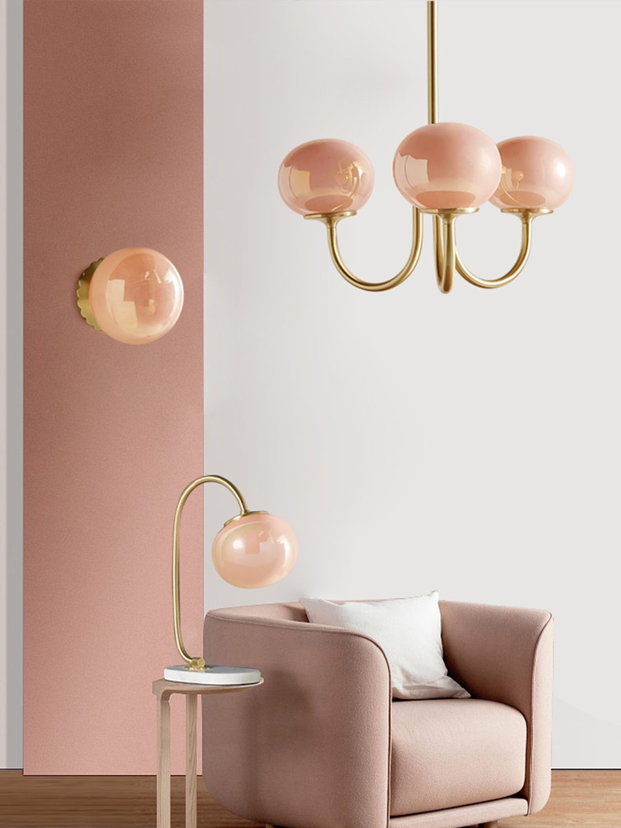 modern-marshmallow-pink-glass-pendant-light-gold-finish-ceiling-chandelier-lighting