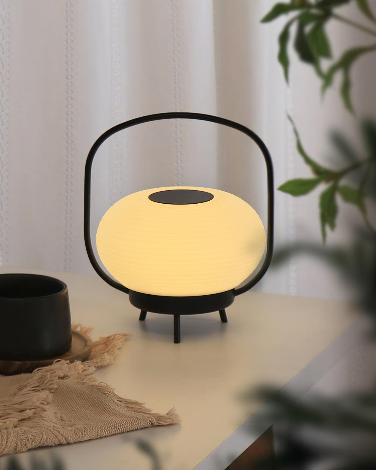 Portable LED Table Lamp with Built in Battery Cordless Retro Accent Lighting for Indoors