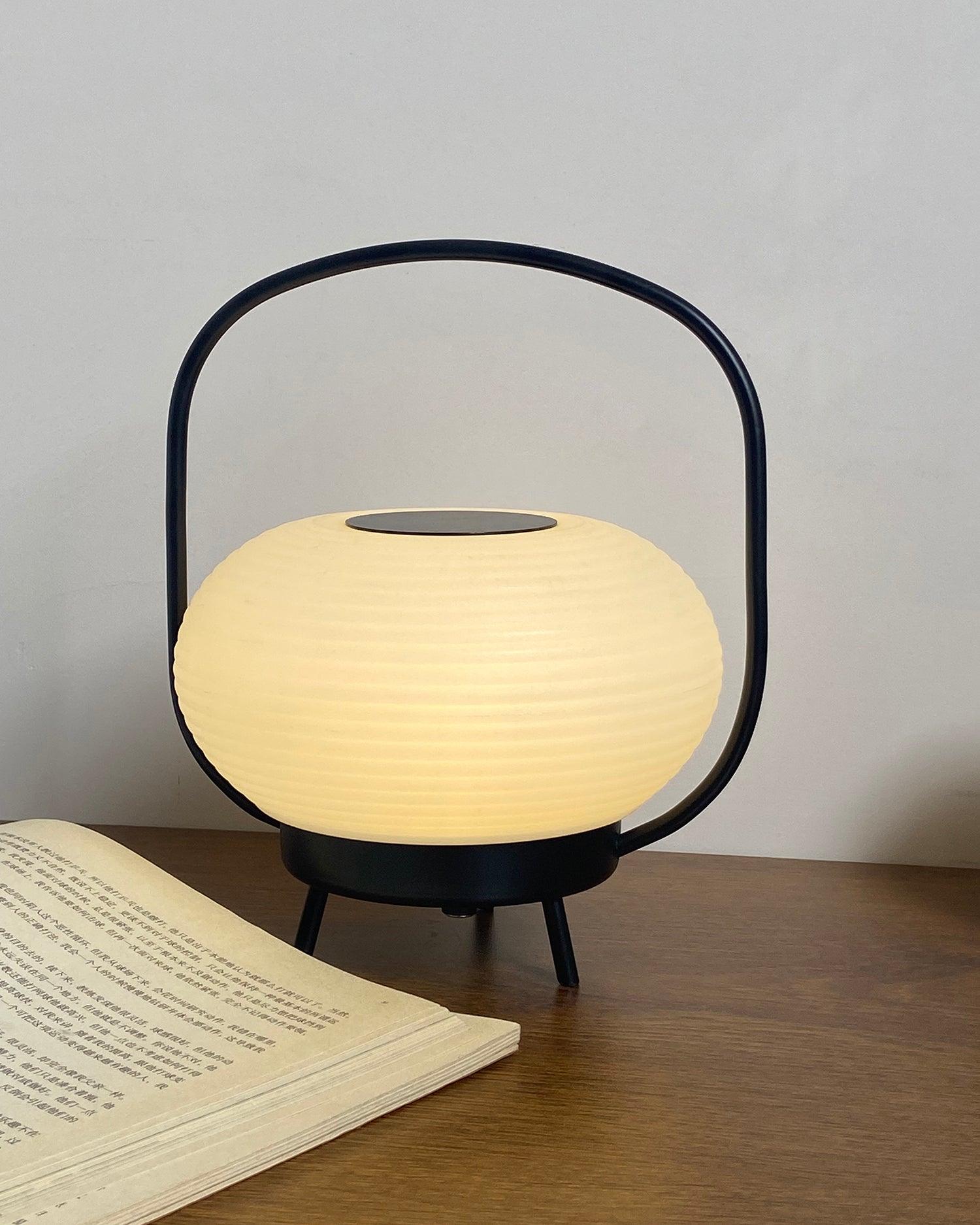 Portable LED Table Lamp with Built in Battery Cordless Retro Accent Lighting for Indoors