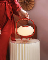 Portable LED Table Lamp with Built in Battery Cordless Retro Accent Lighting for Indoors