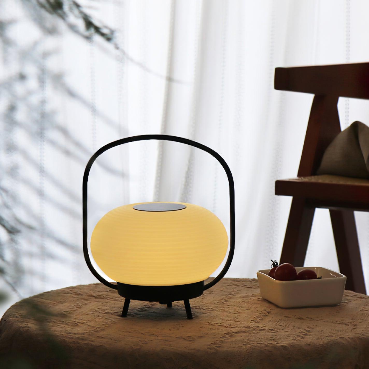 Portable LED Table Lamp with Built in Battery Cordless Retro Accent Lighting for Indoors