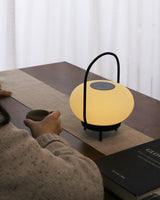 Portable LED Table Lamp with Built in Battery Cordless Retro Accent Lighting for Indoors