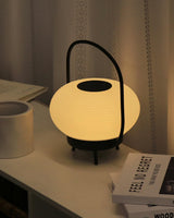 Portable LED Table Lamp with Built in Battery Cordless Retro Accent Lighting for Indoors