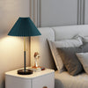 Elegant Pleated Fabric Table Lamp with Solid Marble Base Modern Nightstand Lighting for Living Room