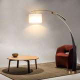 Elegant Arc Floor Lamp Large Curved Standing Light for Sofa and Dining Areas
