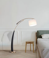 Elegant Arc Floor Lamp Large Curved Standing Light for Sofa and Dining Areas