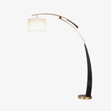 Elegant Arc Floor Lamp Large Curved Standing Light for Sofa and Dining Areas