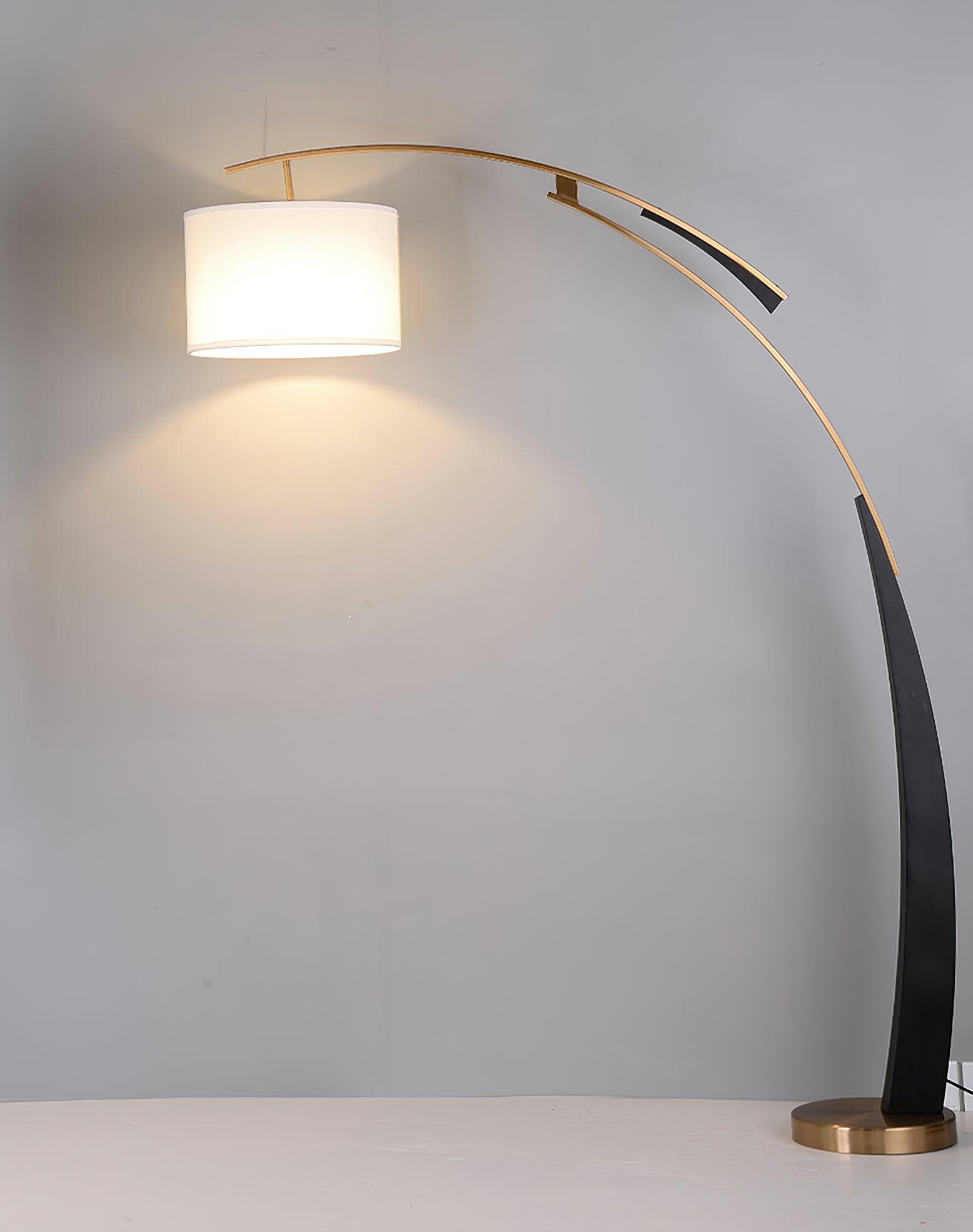 Elegant Arc Floor Lamp Large Curved Standing Light for Sofa and Dining Areas