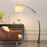 Elegant Arc Floor Lamp Large Curved Standing Light for Sofa and Dining Areas