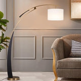 Elegant Arc Floor Lamp Large Curved Standing Light for Sofa and Dining Areas