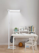 Matthis Modern LED Office Floor Lamp Aviation Grade Aluminum Standing Task Light White Finish