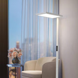Matthis Modern LED Office Floor Lamp Aviation Grade Aluminum Standing Task Light White Finish
