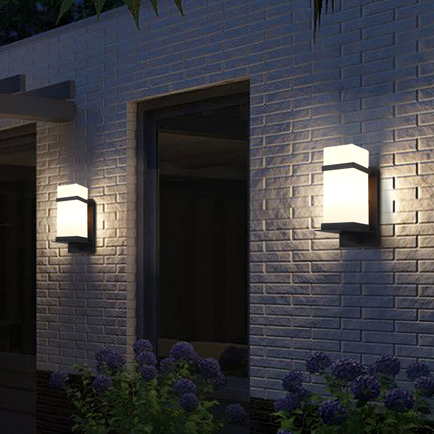 waterproof-mcdade-outdoor-wall-sconce-with-creamy-white-glass-shade-and-black-iron-frame
