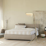 Modern Mediterranea Perforated Gold Metal LED Floor Lamp for Reading and Interior Lighting
