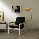 Modern Mediterranea Perforated Gold Metal LED Floor Lamp for Reading and Interior Lighting