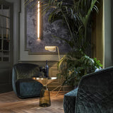 Modern Mediterranea Perforated Gold Metal LED Floor Lamp for Reading and Interior Lighting