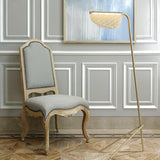 Modern Mediterranea Perforated Gold Metal LED Floor Lamp for Reading and Interior Lighting