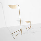 Modern Mediterranea Perforated Gold Metal LED Floor Lamp for Reading and Interior Lighting