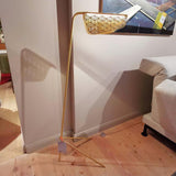 Modern Mediterranea Perforated Gold Metal LED Floor Lamp for Reading and Interior Lighting