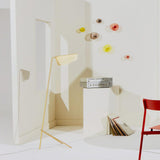 Modern Mediterranea Perforated Gold Metal LED Floor Lamp for Reading and Interior Lighting
