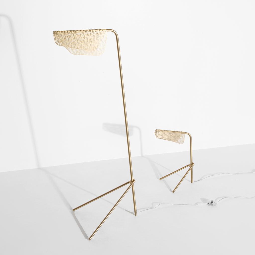 Modern Gold Mediterranea LED Table Lamp Geometric Metal Nightstand Light for Bedroom and Living Room