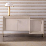 Contemporary Alabaster Stone Table Lamp with Bronze Finish for Luxury Bedroom and Office Lighting