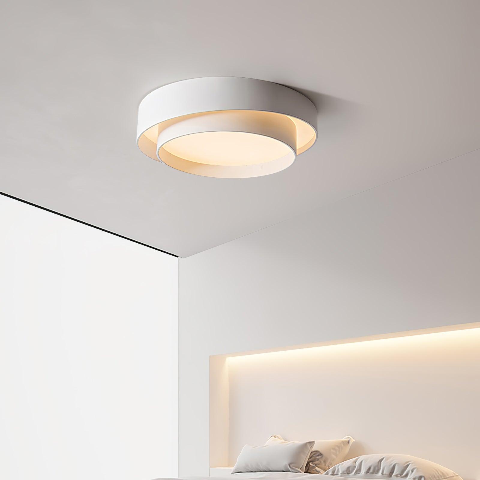 Modern Melody LED Flush Mount Ceiling Light Contemporary Cylindrical Lighting Fixture