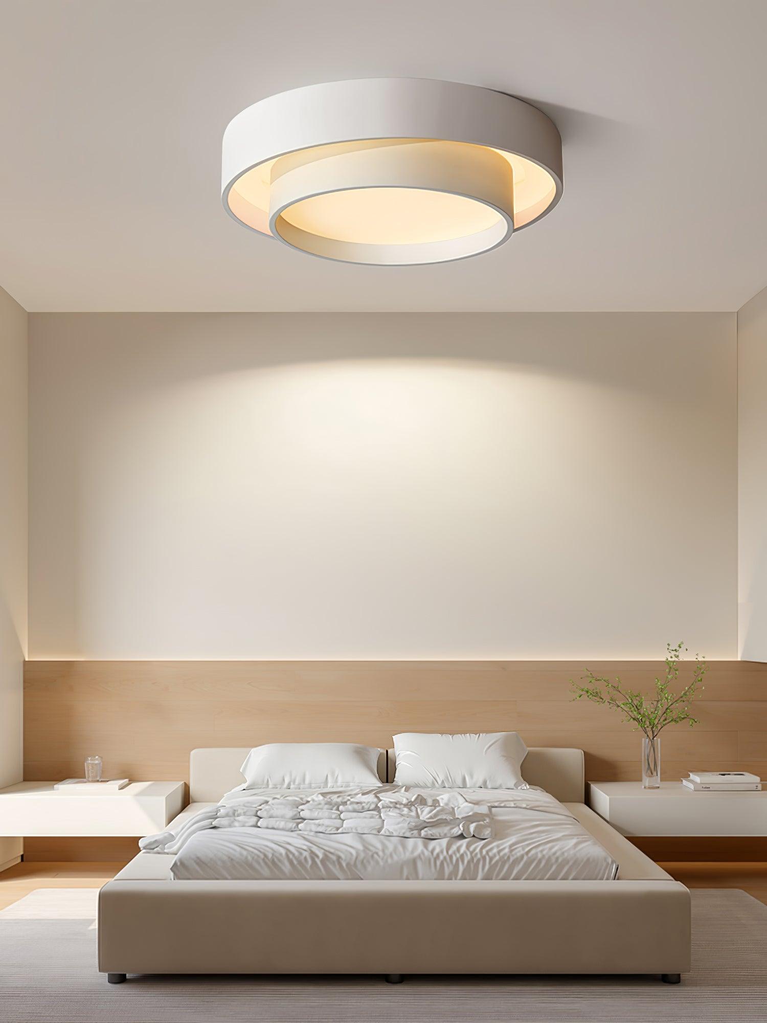Modern Melody LED Flush Mount Ceiling Light Contemporary Cylindrical Lighting Fixture