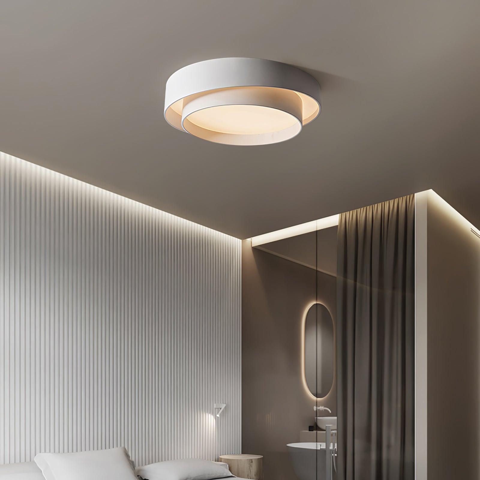 Modern Melody LED Flush Mount Ceiling Light Contemporary Cylindrical Lighting Fixture