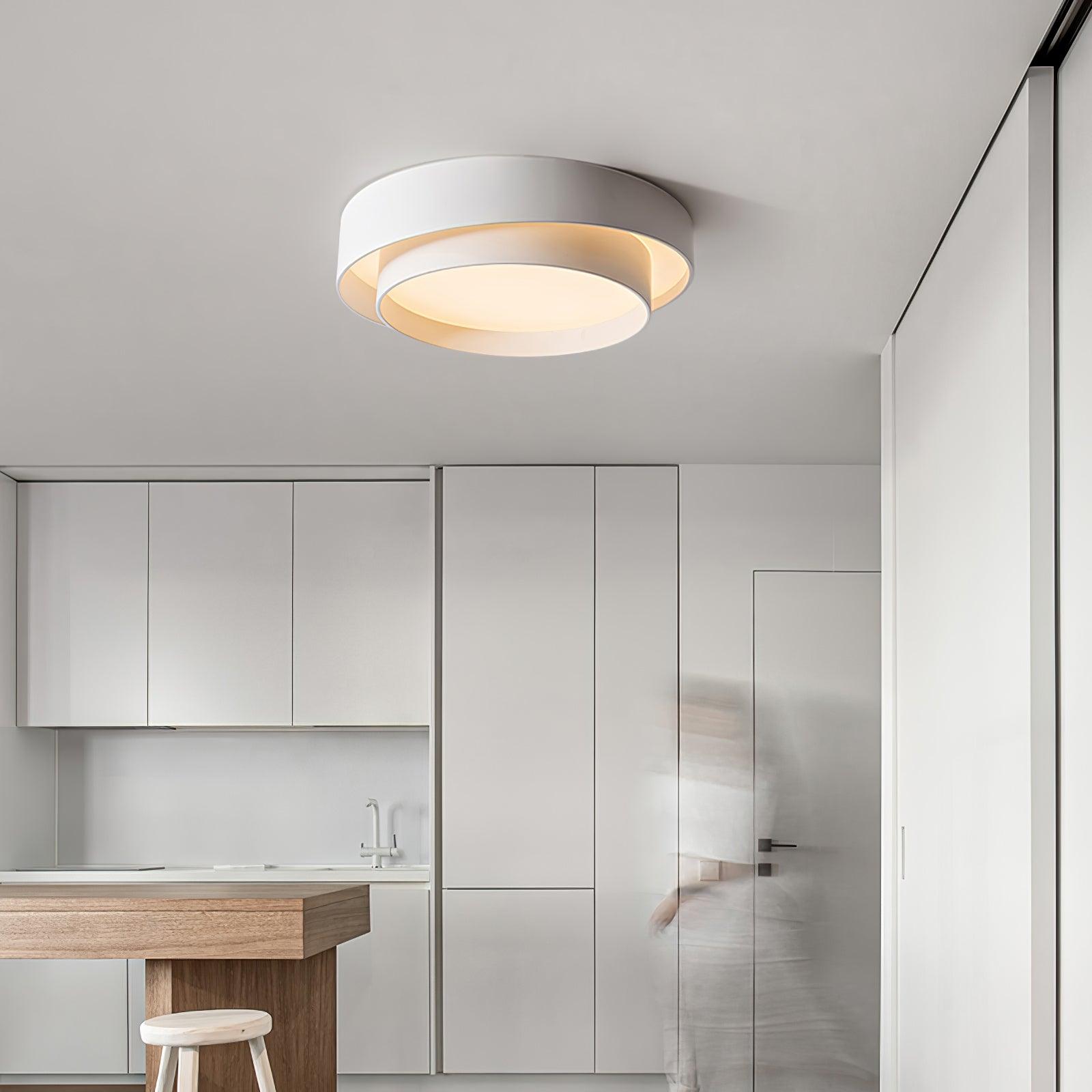Modern Melody LED Flush Mount Ceiling Light Contemporary Cylindrical Lighting Fixture