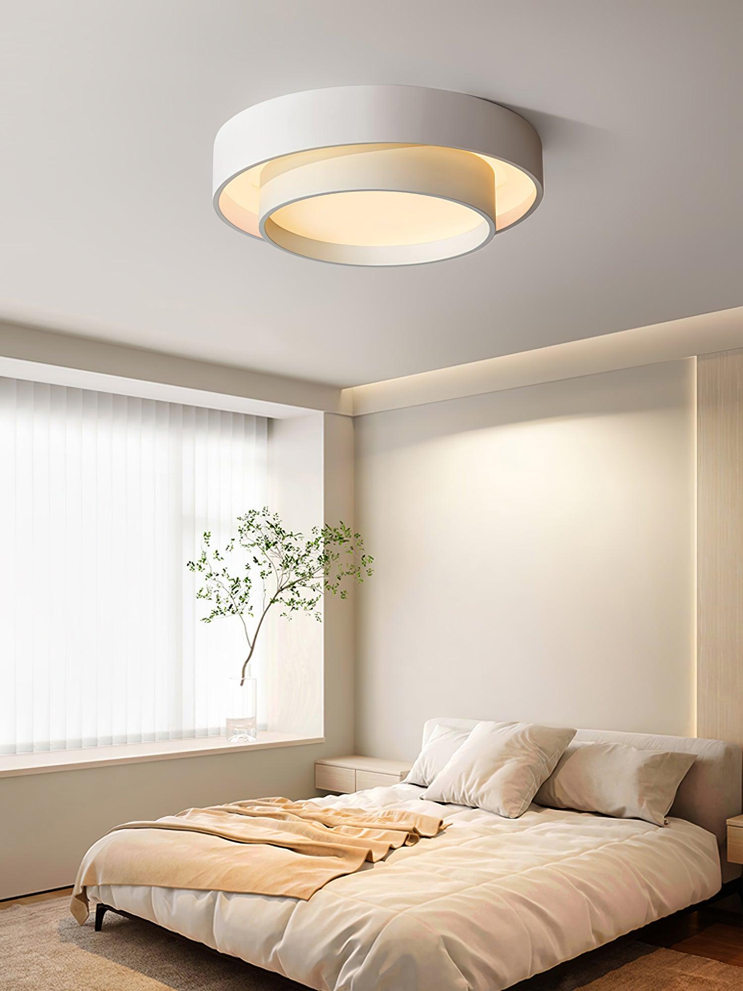 Modern Melody LED Flush Mount Ceiling Light Contemporary Cylindrical Lighting Fixture
