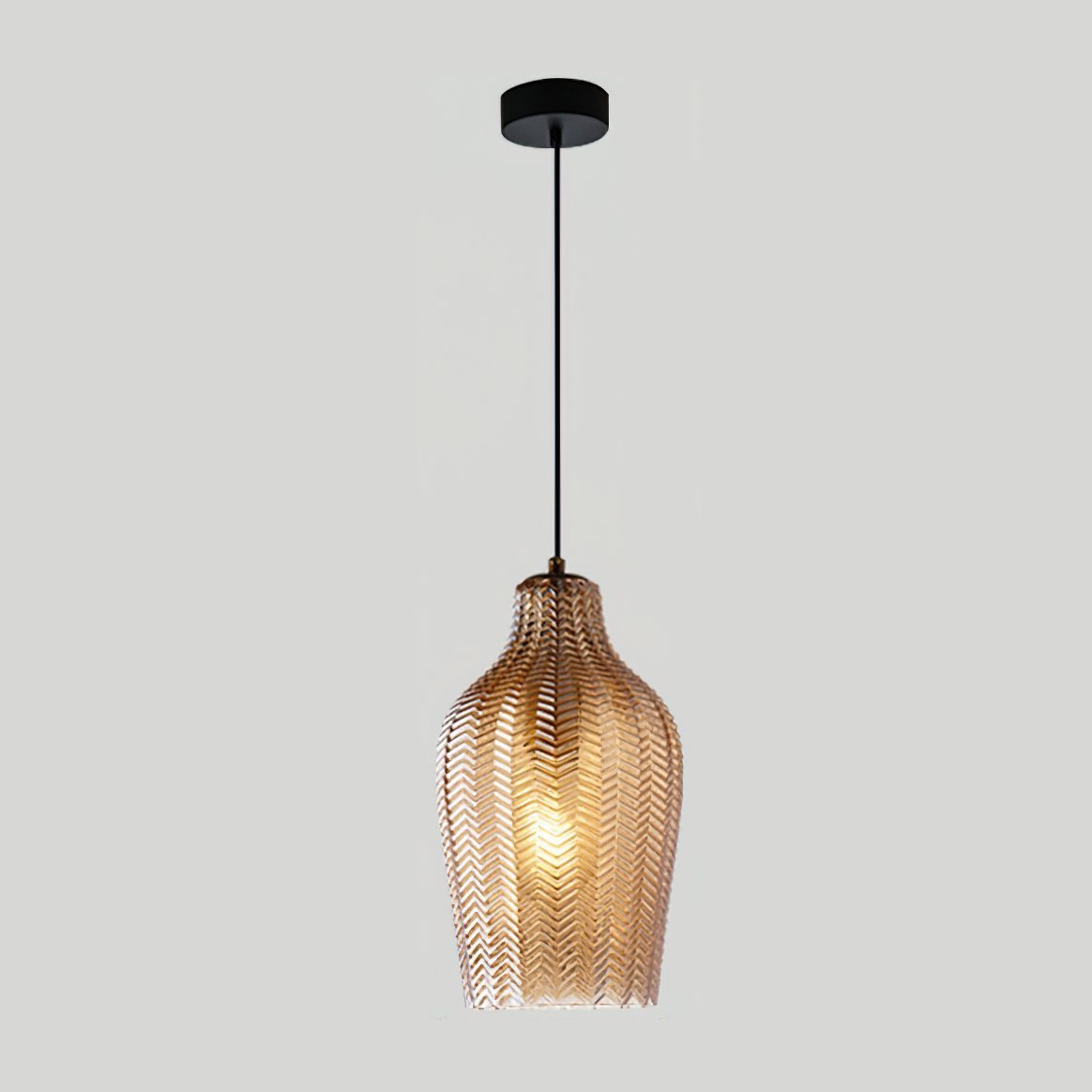 modern-ribbed-glass-pendant-light-with-melon-shade-for-dining-room