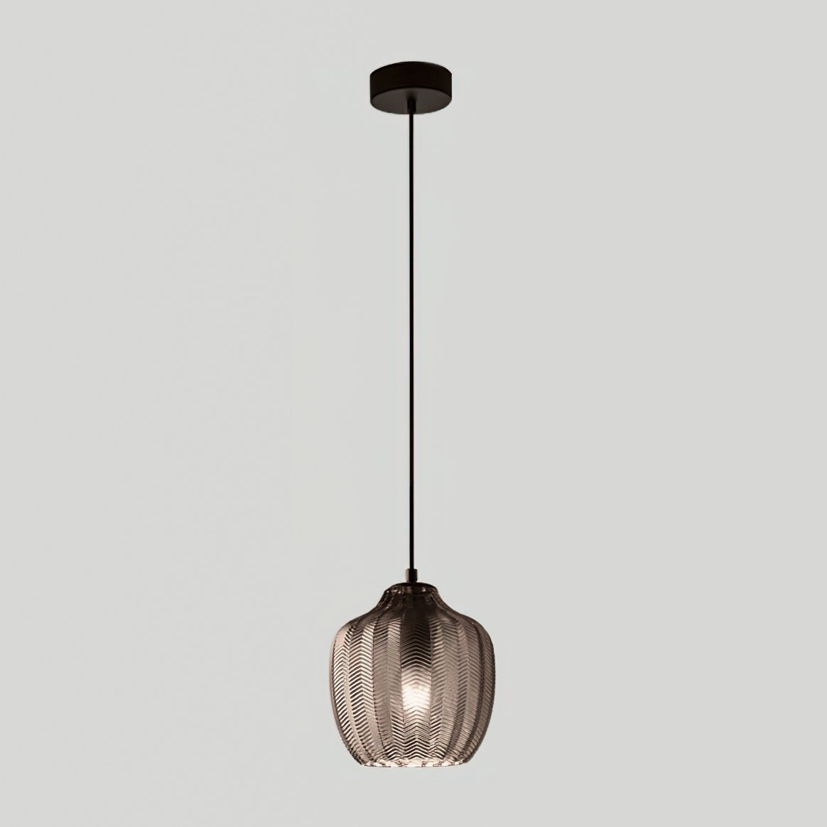 modern-ribbed-glass-pendant-light-with-melon-shade-for-dining-room