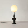 Architectural Roman Column Accent Lamp Elegant Resin and Glass Table Light