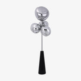 Decorative Melting Glass Column Floor Lamp Standing Light with Marble Base