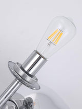 Decorative Melting Glass Column Floor Lamp Standing Light with Marble Base