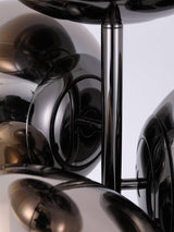 Decorative Melting Glass Column Floor Lamp Standing Light with Marble Base