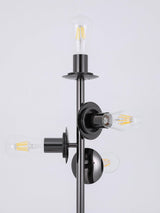Decorative Melting Glass Column Floor Lamp Standing Light with Marble Base