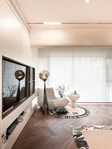 Modern Melt Glass Cone Floor Lamp Tall Decorative Standing Light