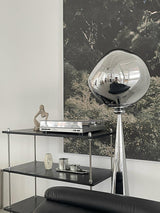 Modern Melt Glass Cone Floor Lamp Tall Decorative Standing Light