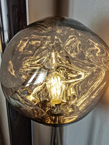 Modern Melt Glass Cone Floor Lamp Tall Decorative Standing Light