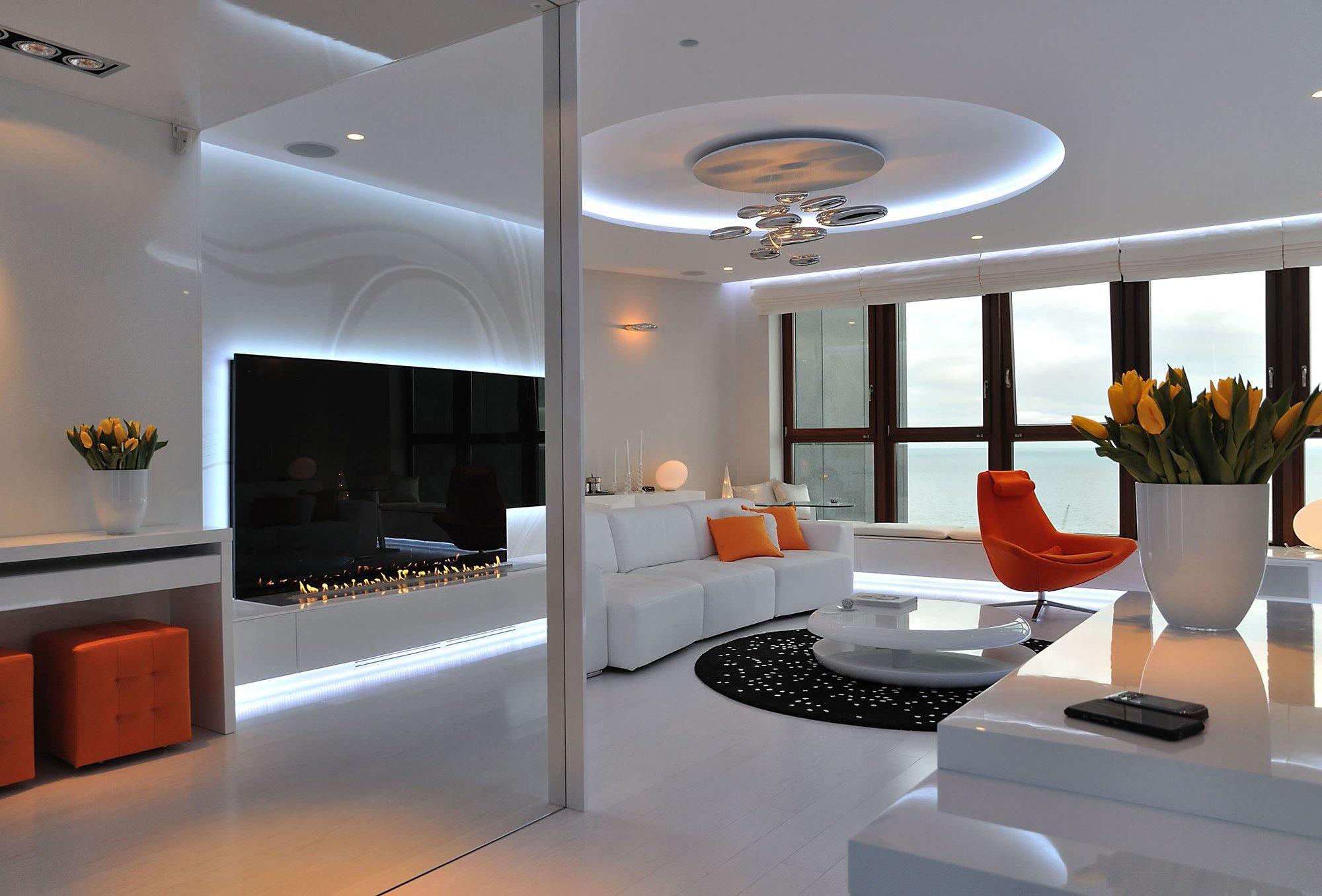 Modern Mercury Pebble LED Ceiling Lamp Sculptural Chrome Flush Mount Light Fixture