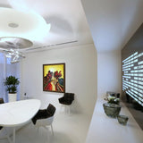 Modern Mercury Pebble LED Ceiling Lamp Sculptural Chrome Flush Mount Light Fixture